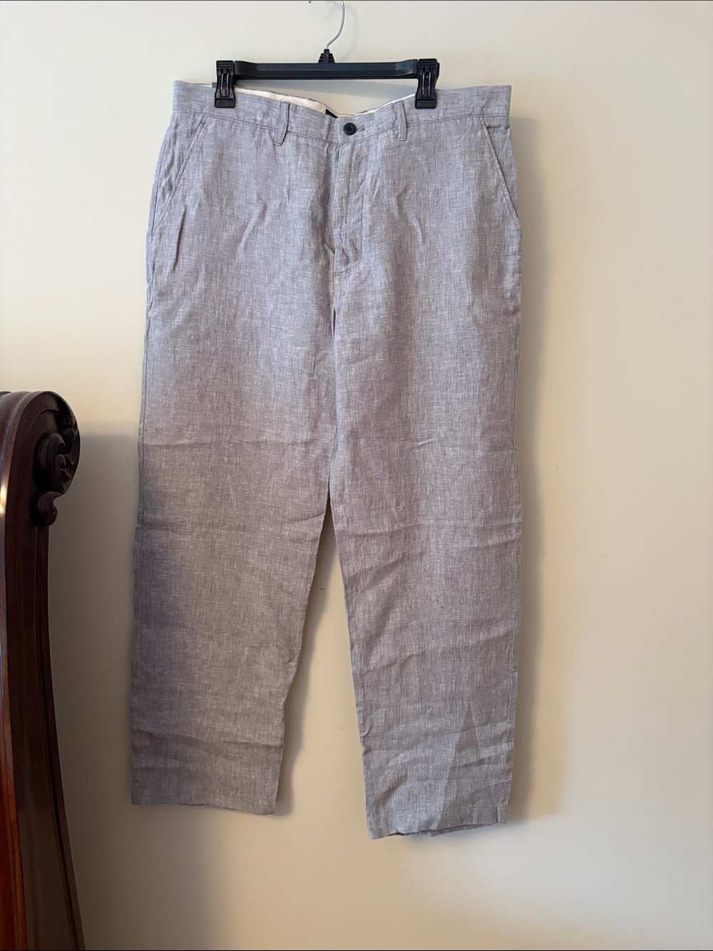 J. Crew Light Gray Linen-Blend Men's Chinos